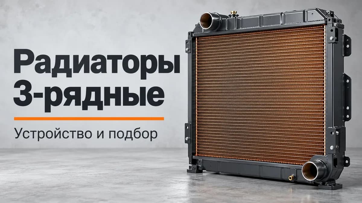 Радиаторы КамАЗ 3-рядные