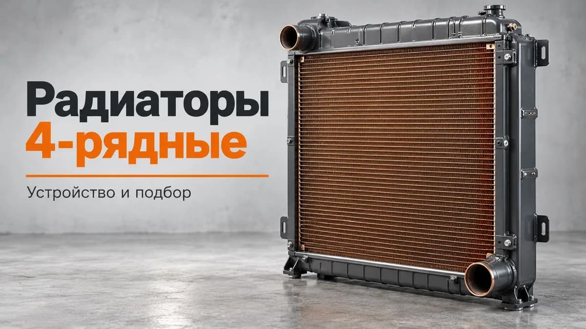 Радиаторы КамАЗ 4-рядные
