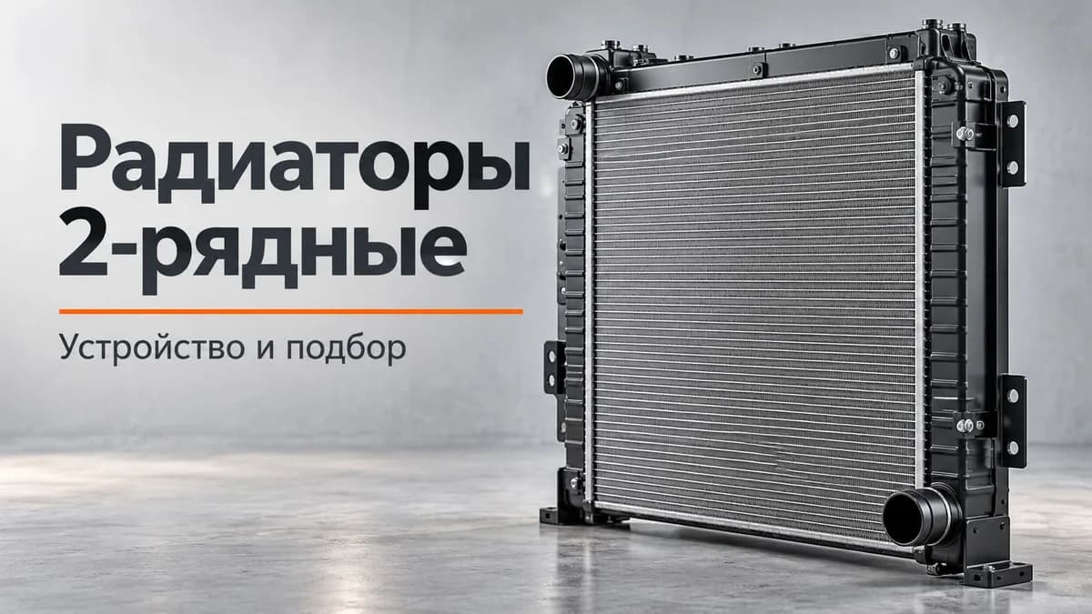 Радиаторы КамАЗ 2-рядные